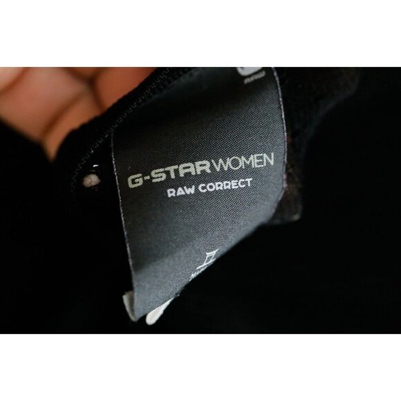 G-Star Women Multi Knit Black Body Con Dress w Zipper Cuffs - Picture 10 of 10